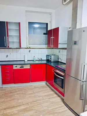 Küche/Küchenzeile in der Unterkunft Monteurwohnung Remscheid