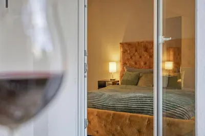 Ein Bett oder Betten in einem Zimmer der Unterkunft Music meets Ruhrpott by Cordis Sky