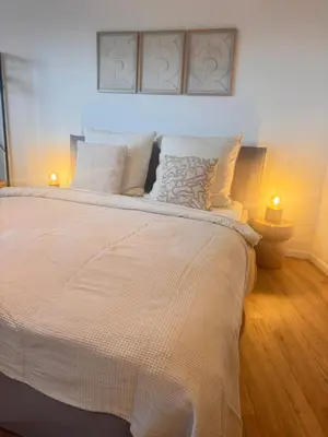 Ein Bett oder Betten in einem Zimmer der Unterkunft Cozy Apartment Wolke 3