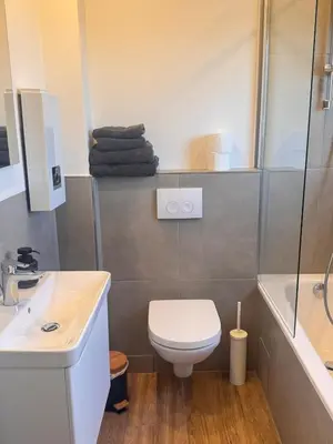 Ein Badezimmer in der Unterkunft Cozy Apartment Wolke 3