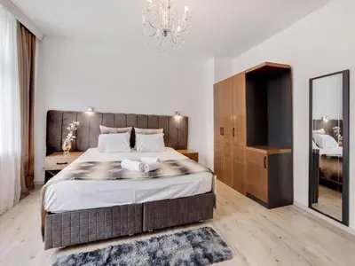 Ein Bett oder Betten in einem Zimmer der Unterkunft Lakeside Base in Oberhausen