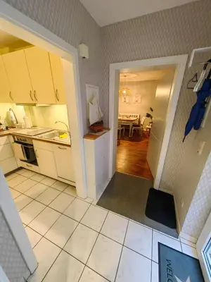 Küche/Küchenzeile in der Unterkunft Ferienwohnung Am Heimathof