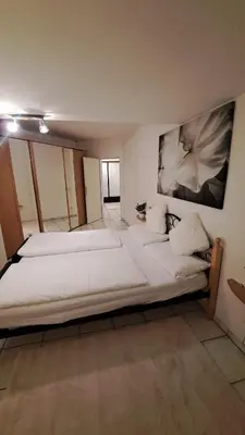 Ein Bett oder Betten in einem Zimmer der Unterkunft Apartment near Messe Düsseldorf- Airport Rhine