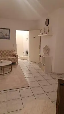 Ein Sitzbereich in der Unterkunft Apartment near Messe Düsseldorf- Airport Rhine