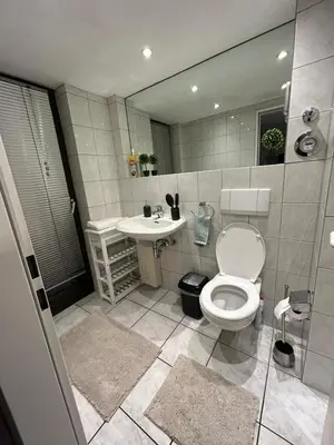 Ein Badezimmer in der Unterkunft Apartment near Messe Düsseldorf- Airport Rhine