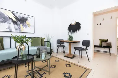 Grundriss der Unterkunft Zentral gelegenes Apartment Perfekt für 4