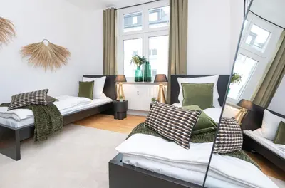 Grundriss der Unterkunft Zentral gelegenes Apartment Perfekt für 4