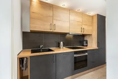 Küche/Küchenzeile in der Unterkunft Ferienwohnung Bernhard