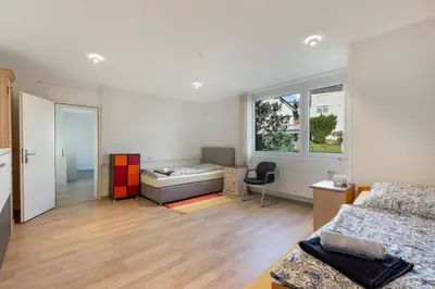 Ein Bett oder Betten in einem Zimmer der Unterkunft Ferienwohnung Bernhard