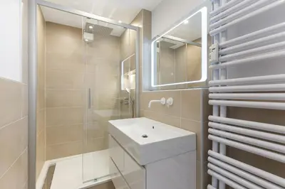 Ein Badezimmer in der Unterkunft Ferienwohnung Bernhard