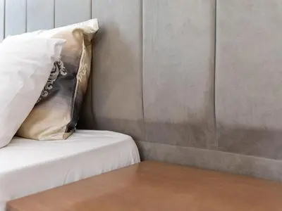 Ein Sitzbereich in der Unterkunft Apartment in Oberhausen near Düsseldorf
