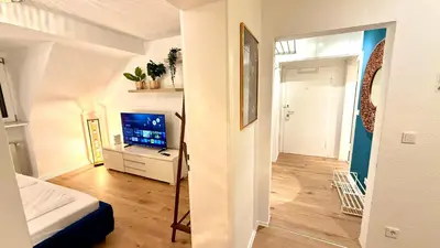 TV/Unterhaltungsangebot in der Unterkunft Copper Loft - Rüttenscheid, Messe, zentral