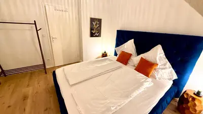 Ein Bett oder Betten in einem Zimmer der Unterkunft Copper Loft - Rüttenscheid, Messe, zentral