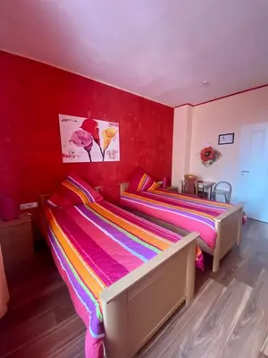 Ein Bett oder Betten in einem Zimmer der Unterkunft Hotel An der Lantert
