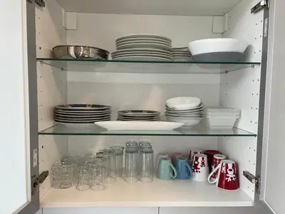 Küche/Küchenzeile in der Unterkunft Messe Dus - 3 Rooms - 80qm - Sportpark Wedau