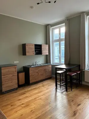 Küche/Küchenzeile in der Unterkunft Gästehaus LeLo 5