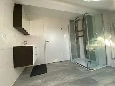 Ein Badezimmer in der Unterkunft Minos Unterkunft
