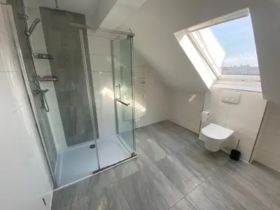 Ein Badezimmer in der Unterkunft Minos Unterkunft
