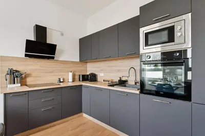 Küche/Küchenzeile in der Unterkunft Gemütliche und ruhige Ferienwohnung in Wuppertal