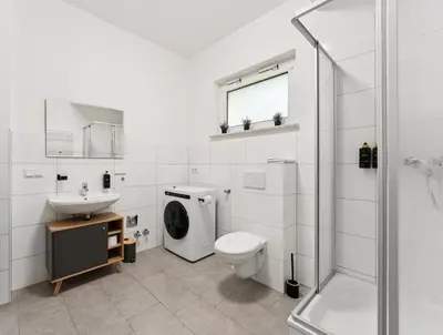Ein Badezimmer in der Unterkunft Gemütliche und ruhige Ferienwohnung in Wuppertal