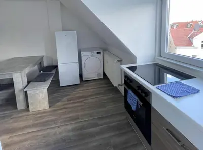 Küche/Küchenzeile in der Unterkunft Apartments für beruflich Reisende
