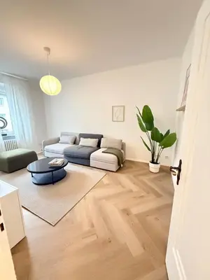 Ein Sitzbereich in der Unterkunft Helle Altbauperle zwischen Köln & Düsseldorf
