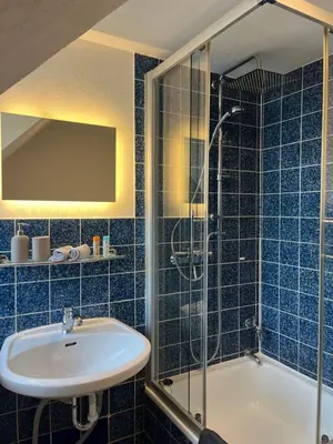 Ein Badezimmer in der Unterkunft Apartment Airport Dortmund