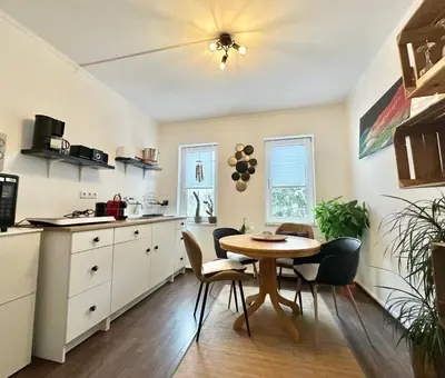 Küche/Küchenzeile in der Unterkunft VAJAGIC 3 - Apartment 6 Pers, 2 Schlafzimmer, Messe, Uni Klinik