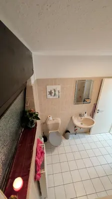 Ein Badezimmer in der Unterkunft Alex Garden Apartments - EG - Terrasse - WLAN und Küche