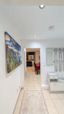 Ein Bett oder Betten in einem Zimmer der Unterkunft Alex Garden Apartments - EG - Terrasse - WLAN und Küche