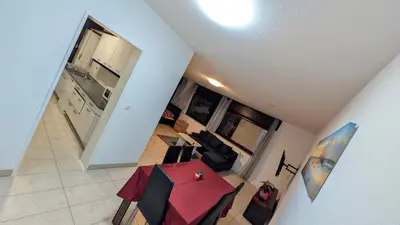 Küche/Küchenzeile in der Unterkunft Alex Garden Apartments - EG - Terrasse - WLAN und Küche