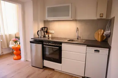 Küche/Küchenzeile in der Unterkunft Arden Stay Apartments