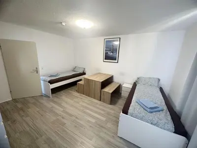 Ein Sitzbereich in der Unterkunft Apartment in Dortmund