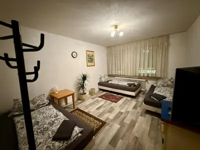 Ein Sitzbereich in der Unterkunft My Apartments&Rooms 04