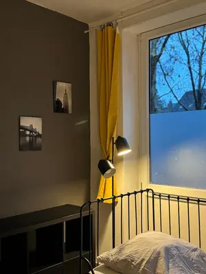 Ein Bett oder Betten in einem Zimmer der Unterkunft Office Modern Nähe Hauptbahnhof