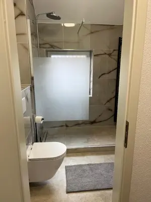 Ein Badezimmer in der Unterkunft Ferienwohnung Ruhrperle