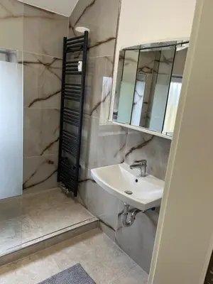 Ein Badezimmer in der Unterkunft Ferienwohnung Ruhrperle
