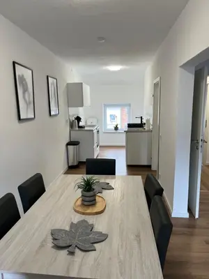 Küche/Küchenzeile in der Unterkunft Ferienwohnung Ruhrperle