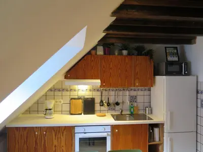Küche/Küchenzeile in der Unterkunft 'Emma' die charmante Wohnung - gemütlich & zentral