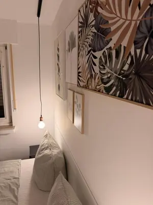 Ein Bett oder Betten in einem Zimmer der Unterkunft Saniertes Apartment für Paare und Geschäftsreisende in Recklinghausen Röllinghausen