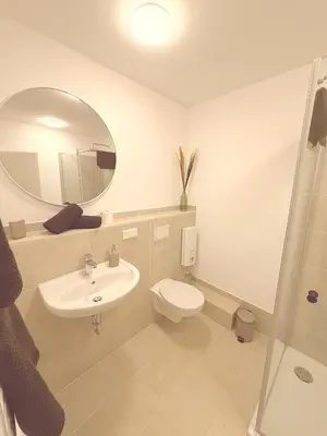 Ein Badezimmer in der Unterkunft Saniertes Apartment für Paare und Geschäftsreisende in Recklinghausen Röllinghausen
