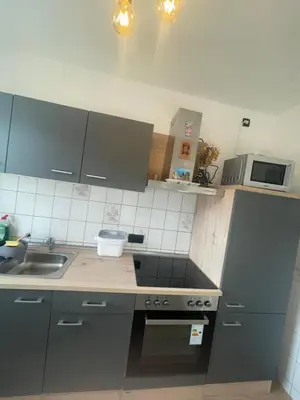 Küche/Küchenzeile in der Unterkunft Ferienwohnung Emma