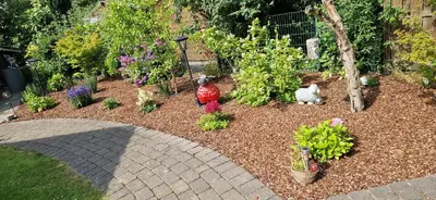 Ein Garten an der Unterkunft Gemütliche Ferienwohnung Monteurzimmer Schultendorf
