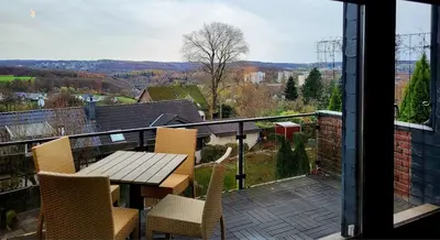 Ein Balkon oder eine Terrasse in der Unterkunft Fernblick
