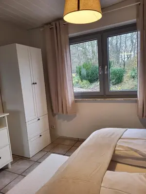 Ein Bett oder Betten in einem Zimmer der Unterkunft Fernblick