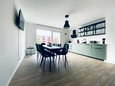 TV/Unterhaltungsangebot in der Unterkunft Komfortable XXL Teamsuite mit 1,20 Betten
