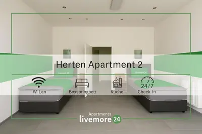 Grundriss der Unterkunft Livemore24 - Apartment 2 in Herten 24-7 Check-In
