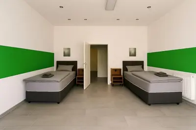 Ein Bett oder Betten in einem Zimmer der Unterkunft Livemore24 - Apartment 2 in Herten 24-7 Check-In