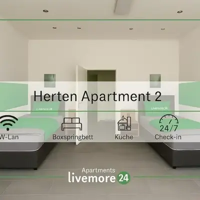 Livemore24 - Apartment 2 in Herten 24-7 Check-In
