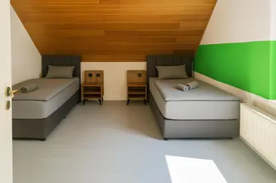Ein Sitzbereich in der Unterkunft Livemore24 - Apartment 3 in Herten 24-7 Check-in W-Lan